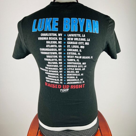 Luke Bryan Raised Up Right Tour Concert Small T-Shirt Shirt - Picture 3 of 6